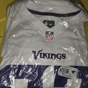 Nike Minnesota Vikings TJ Hockenson White and Purple Jersey Men's 2xl